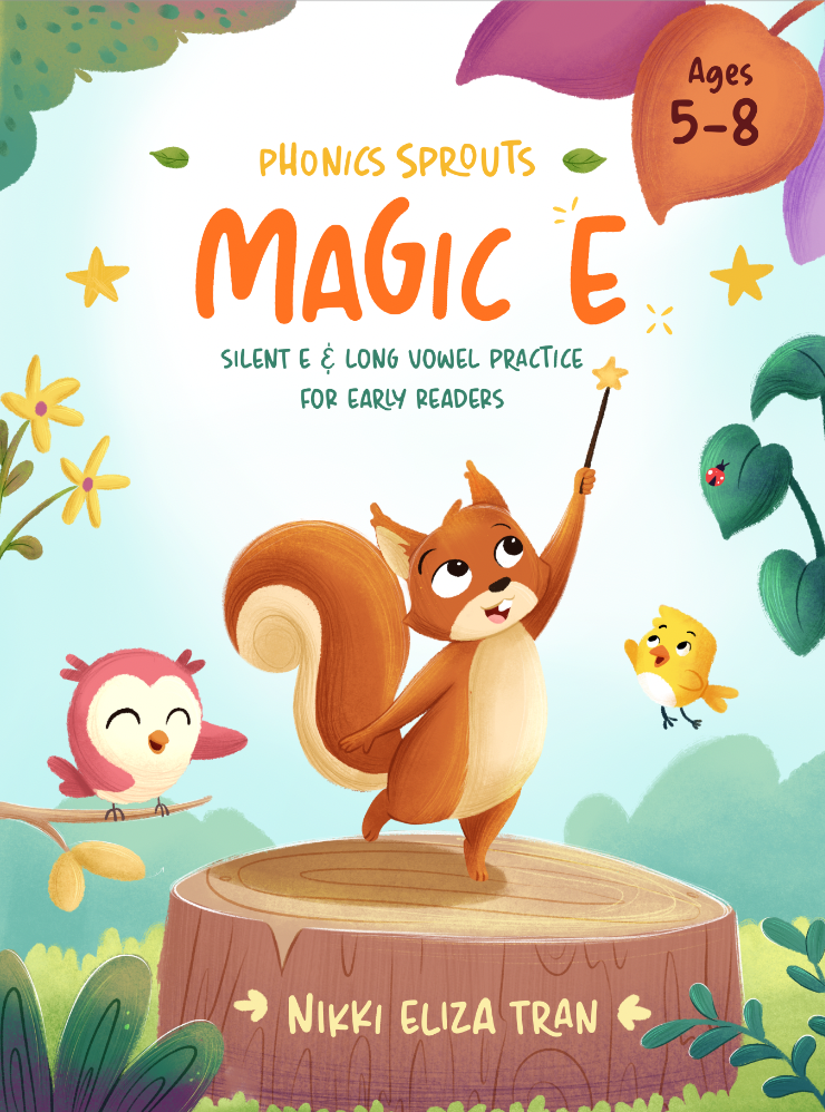 Magic E phonics workbook front cover
